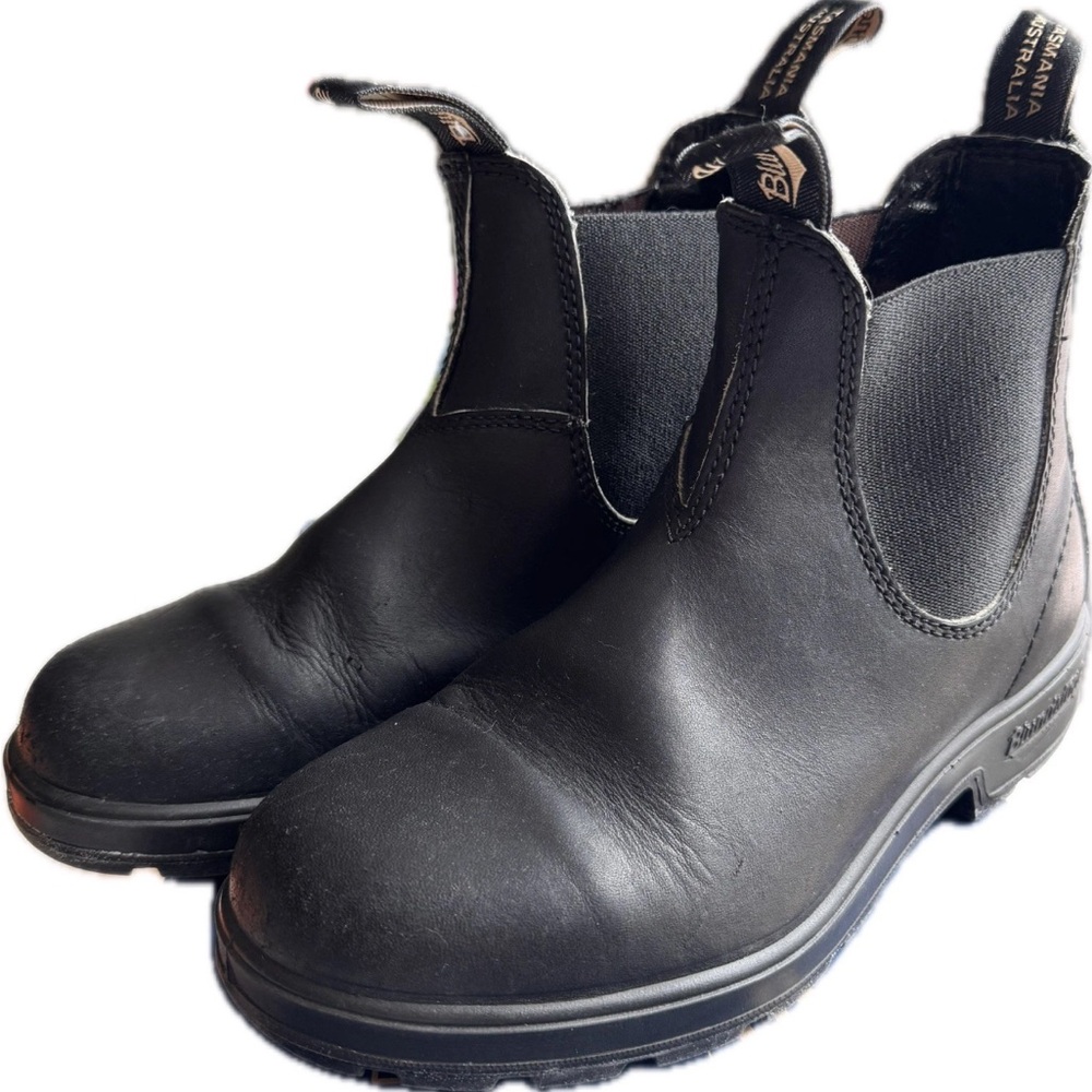 Blundstone Chelsea Original Women's Boots - Black Leather #558 Pull On US 6.5